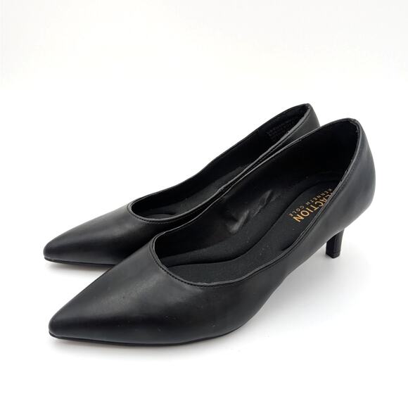 Kenneth Cole Reaction Bexx Plain Pumps Pointed Toe Women's Black Size US5 EU35 - Picture 1 of 9